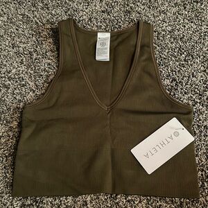 ATHLETA SEAMLESS CROP RIB TANK